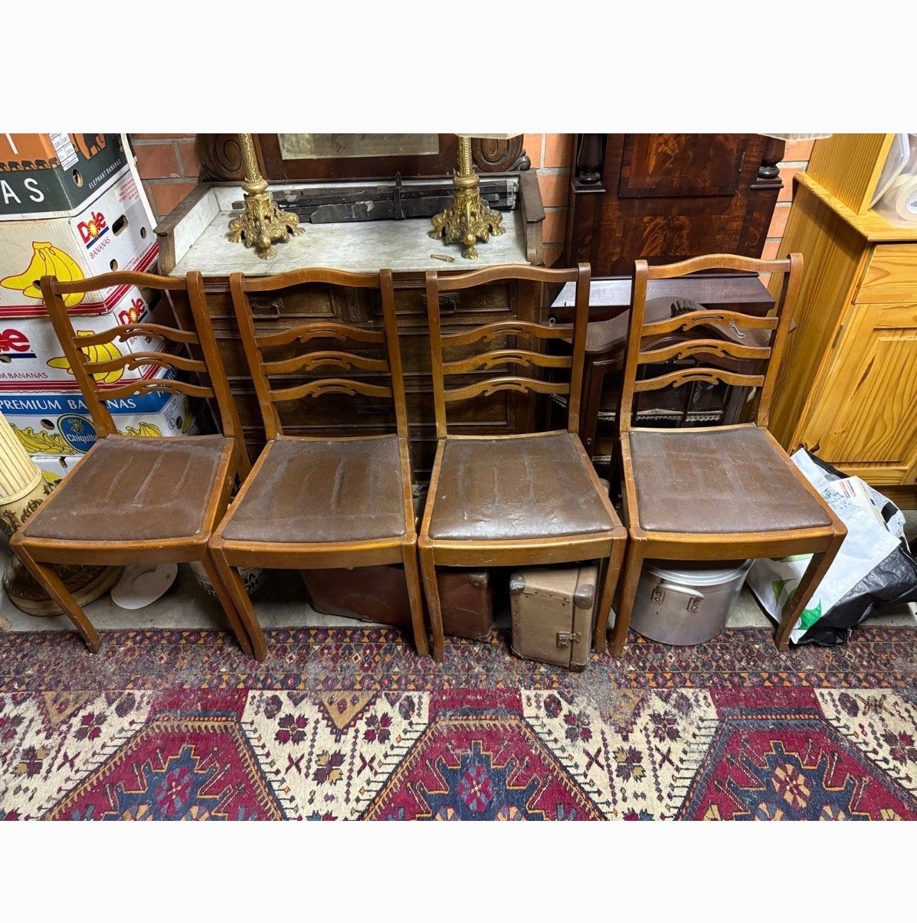 Set van 4 vintage Strongbow Furniture stoelen jaren '60, Ophalen