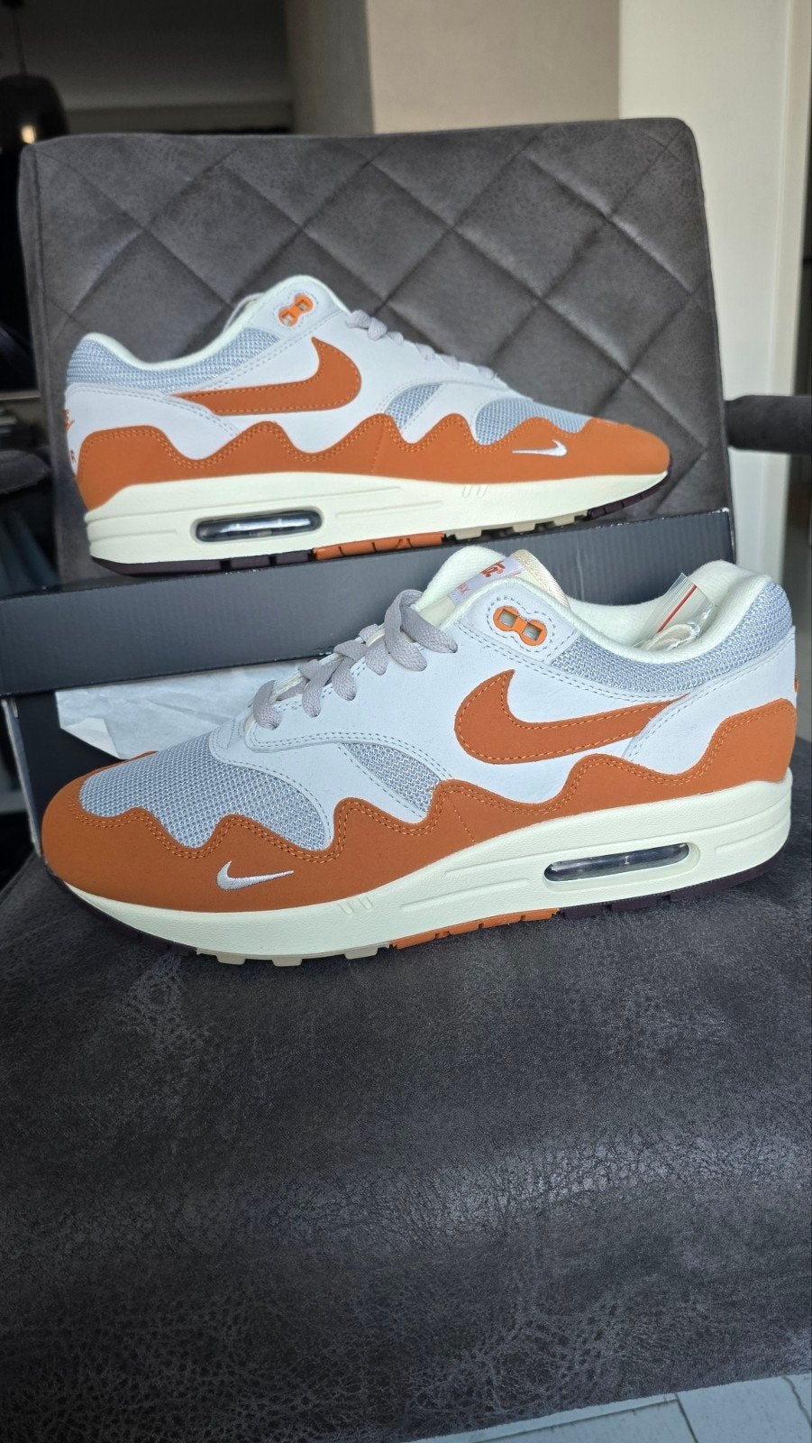 nike air max 1 patta waves noice monarch maat 44.5, Ophalen of Verzenden, Nieuw, Overige kleuren