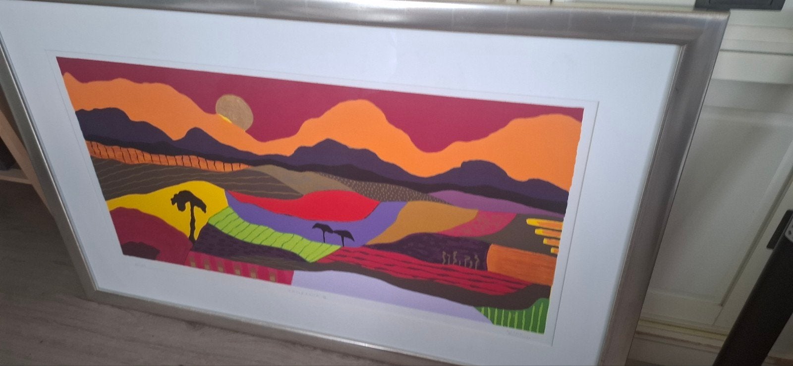 Ronald Boonacker - Tanzania III - Originele Zeefdruk, Antiek en Kunst, Gelimiteerde oplage, Ophalen, Landschappen, Zeefdruk