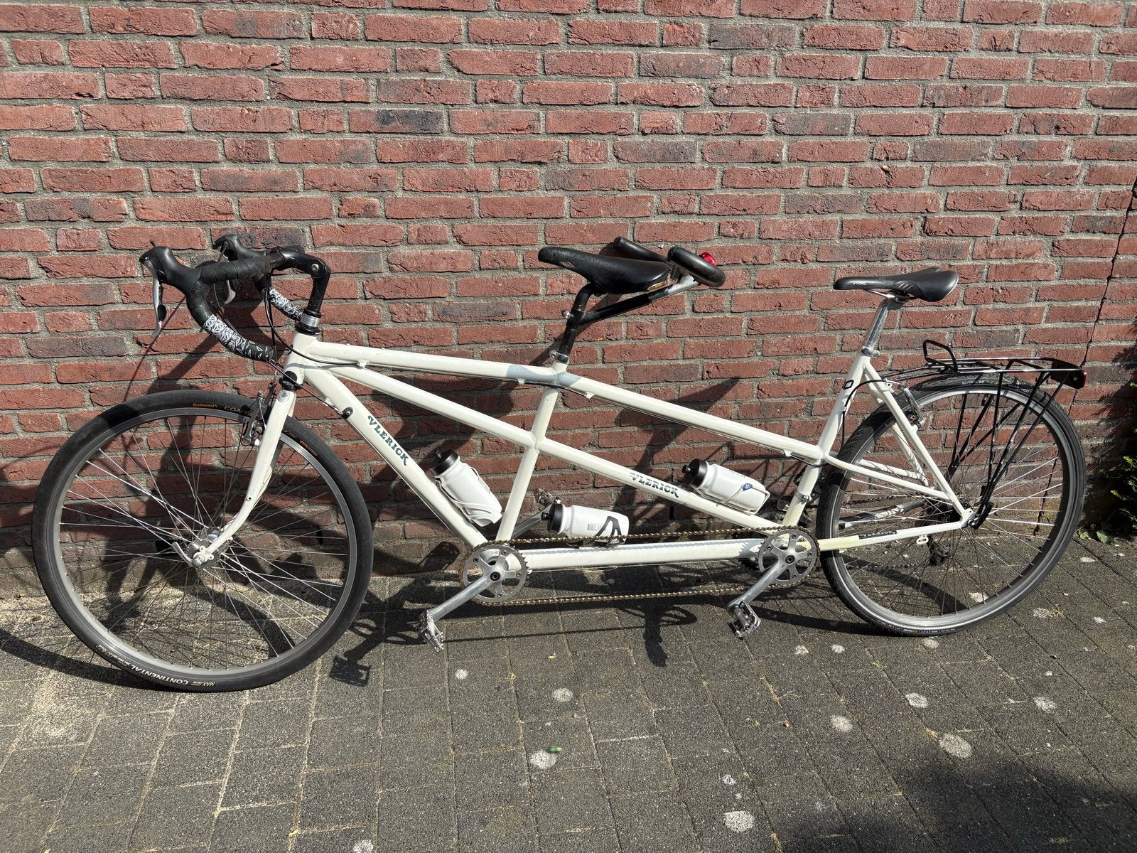 Vlerick Tandem - Recent onderhoud, inclusief extra's, Fietsen en Brommers, Fietsen | Tandems, Ophalen, Gebruikt, Minder dan 10 versnellingen
