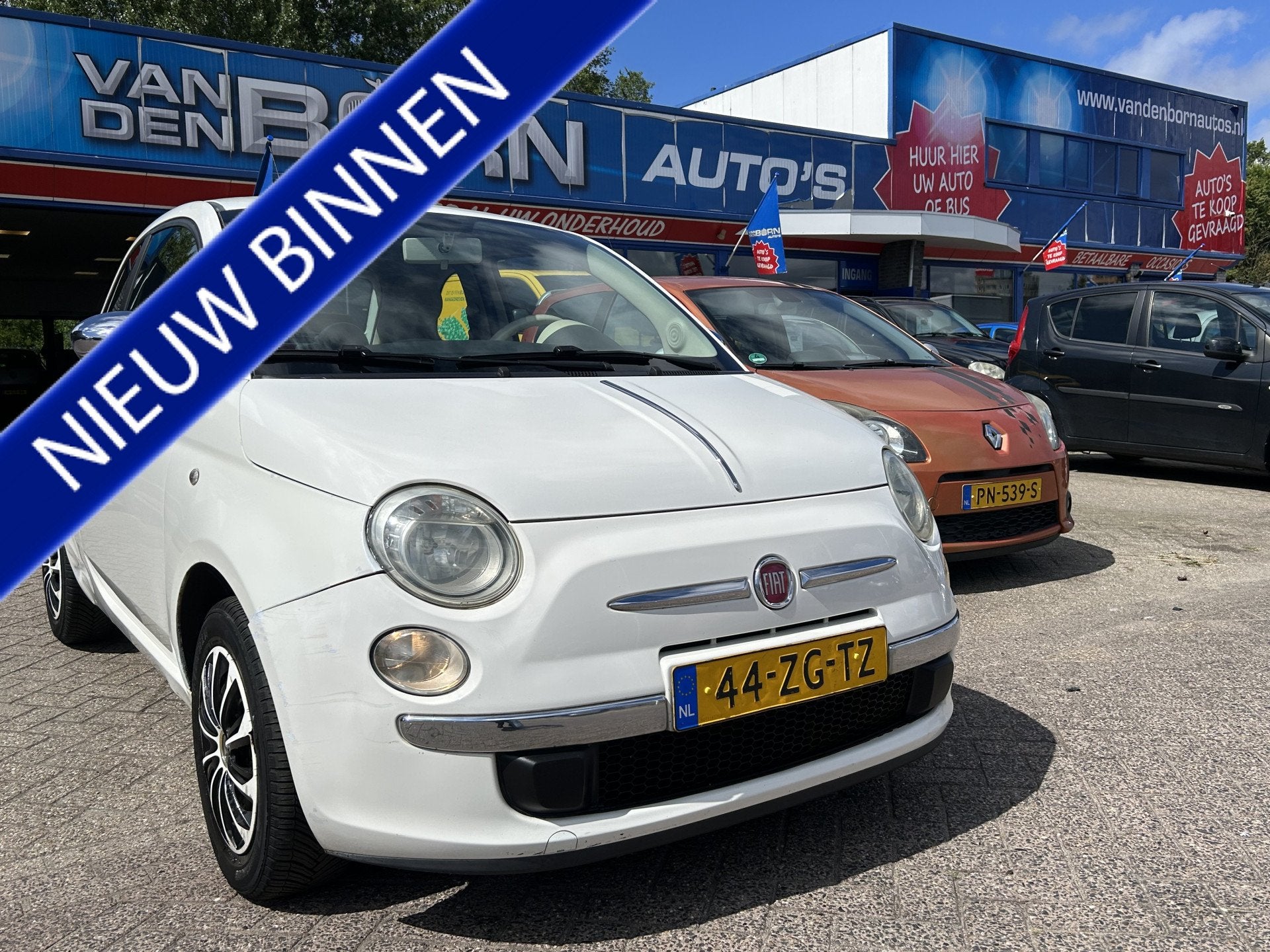 Fiat 500 1.2 Pop 2e eig Nieuwe APK (bj 2008), Auto's, Voorwielaandrijving, Stof, Gebruikt, 1242 cc