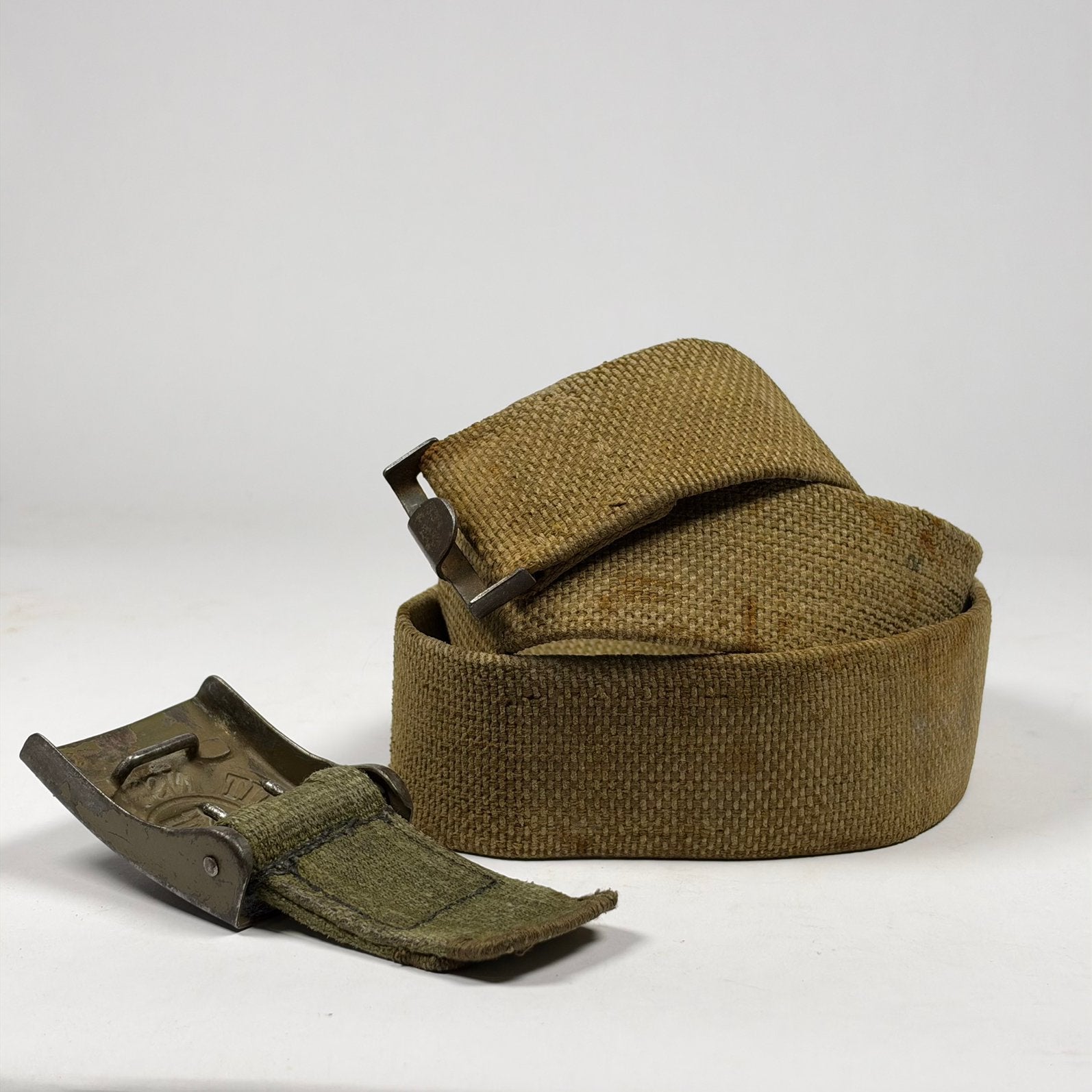 Duitse wehrmacht tropen koppelriem wo2, Ophalen of Verzenden, Landmacht, Duitsland