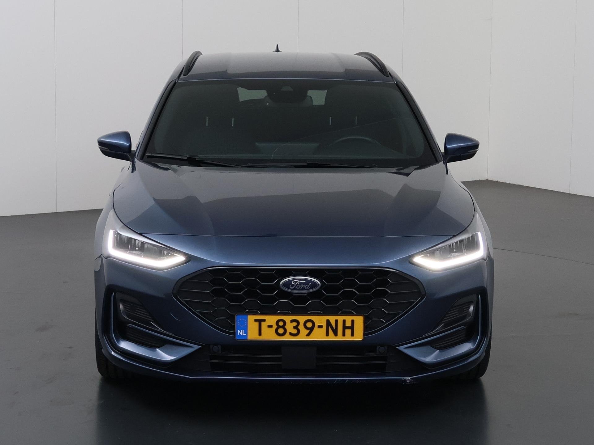Ford Focus Wagon 1.0 EcoBoost Hybrid ST Line X | Trekhaak |, Stof, Gebruikt, Blauw, Origineel Nederlands