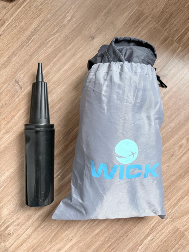 WickWings WickAir opblaasbaar vliegtuigbedje voor baby's, Kinderen en Baby's, Ophalen of Verzenden, Zo goed als nieuw