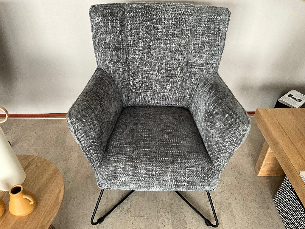 Schitterende fauteuil stoelen 2x. per stuk? T.E.A.B.Laag bod, Ophalen, 75 tot 100 cm, Zo goed als nieuw, Stof
