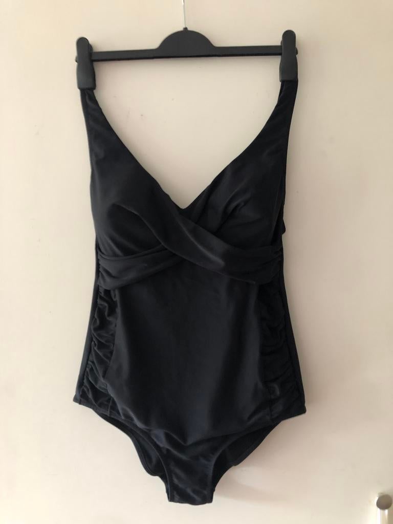 Liberblu zwart badpak, maat TG 50, Kleding | Dames, Badmode en Zwemkleding, Ophalen of Verzenden, Zo goed als nieuw, Zwart, Badpak
