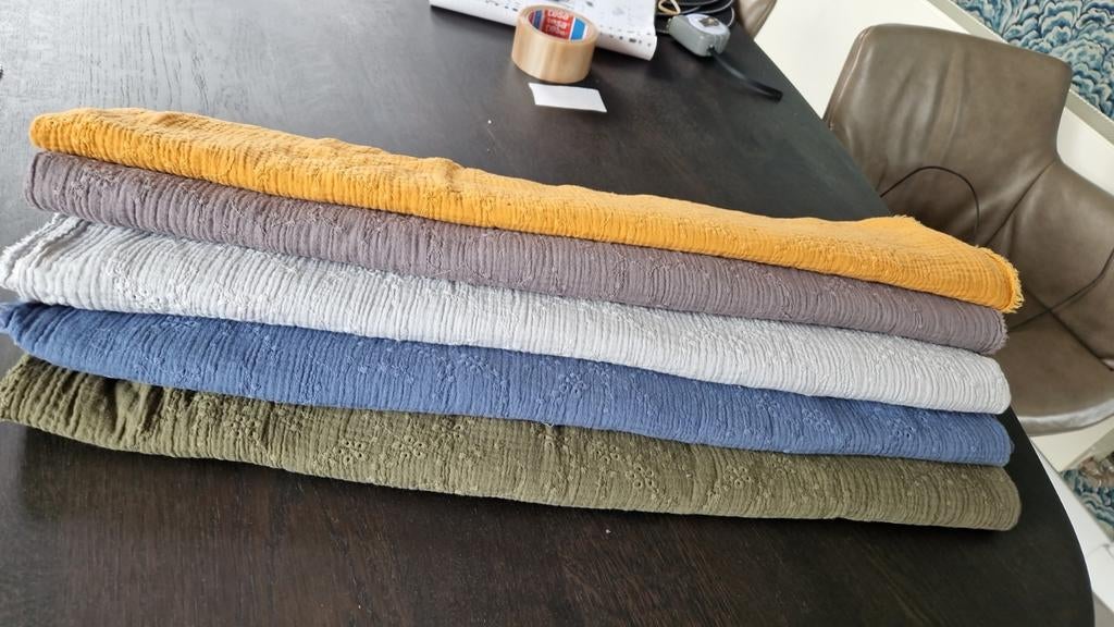 Broderie hydrofiel, Hobby en Vrije tijd, Stoffen en Lappen, 120 cm of meer, Nieuw, Ophalen of Verzenden, Katoen