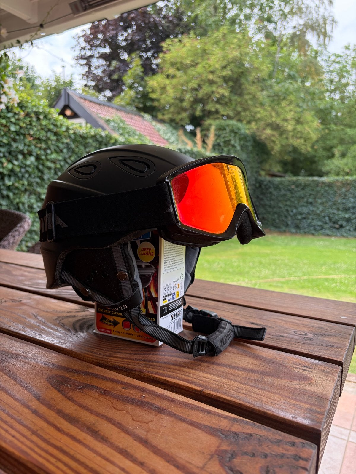 Alpina Grab 2.0 skihelm incl Alpina Doubleflex Skibril, Overige merken, Overige typen, Ophalen of Verzenden, Zo goed als nieuw