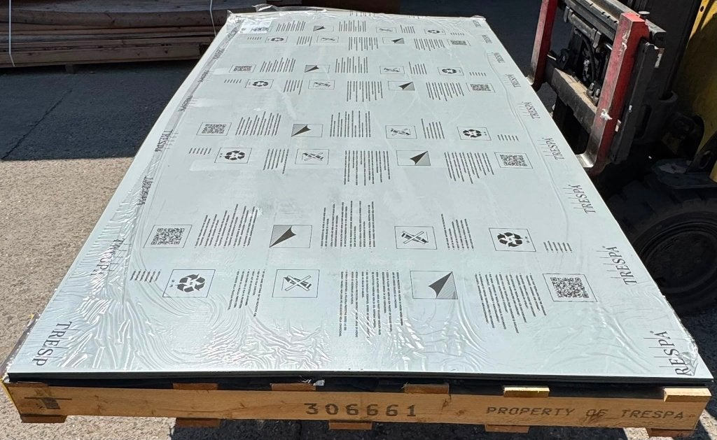 Trespa Meteon 6mm 305x153 Silver Grey, Ophalen, Nieuw, 250 cm of meer, Overige typen