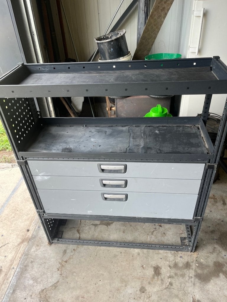 Modul system bedrijfswagenuitrusting kast met 3 lades, Ophalen of Verzenden, Gebruikt