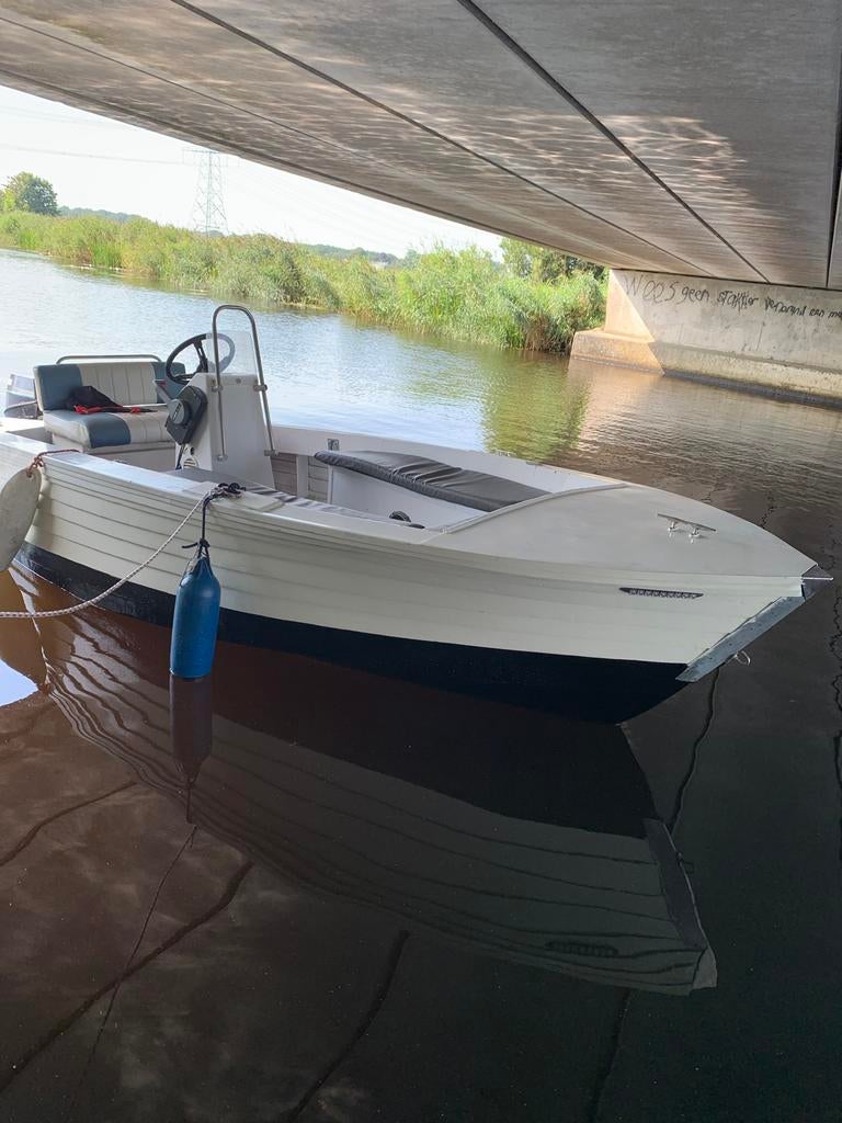 Project opknapper Consoleboot met Yamaha 9.9pk en trailer, Watersport en Boten, Vis- en Consoleboten, Ophalen, Gebruikt, Tot 10 pk