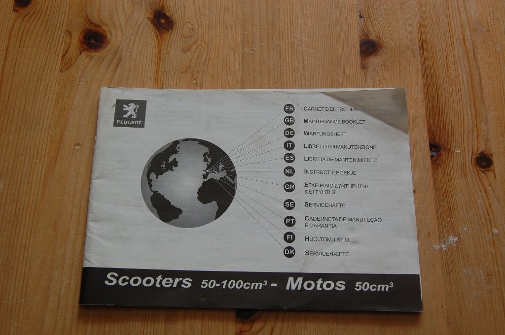 Peugeot instruktie- garantie en serviceboek, Fietsen en Brommers, Handleidingen en Instructieboekjes, Ophalen of Verzenden, Nieuw