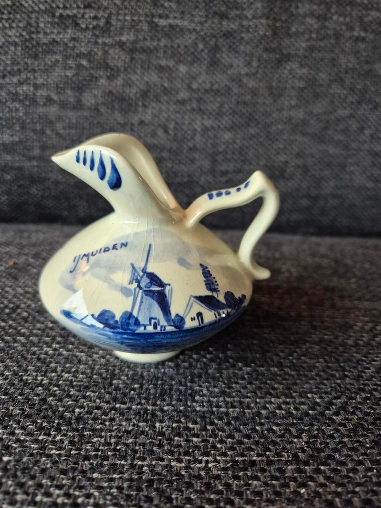 Delfts blauw melkkannetje IJmuiden, Ophalen of Verzenden