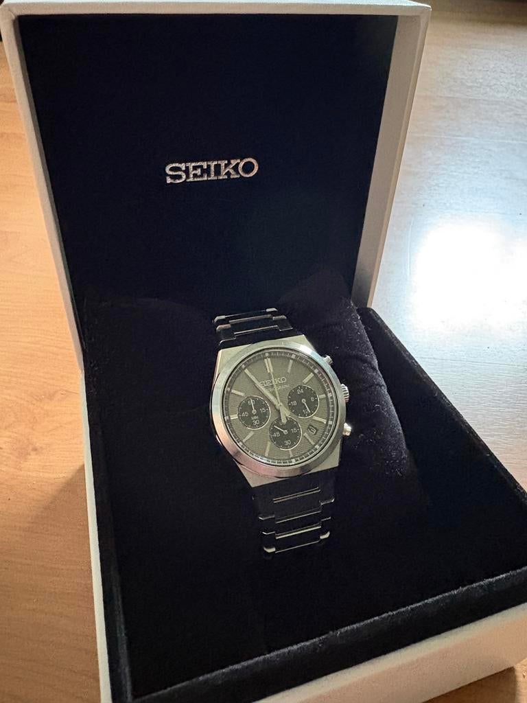 Seiko SSB455P1, Staal, Polshorloge, Ophalen of Verzenden, Zo goed als nieuw