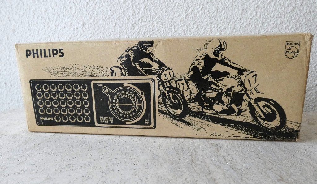 Philips mw 90rl054 radio leeg doosje caferacer motoren motor, Ophalen of Verzenden, Gebruikt, Radio