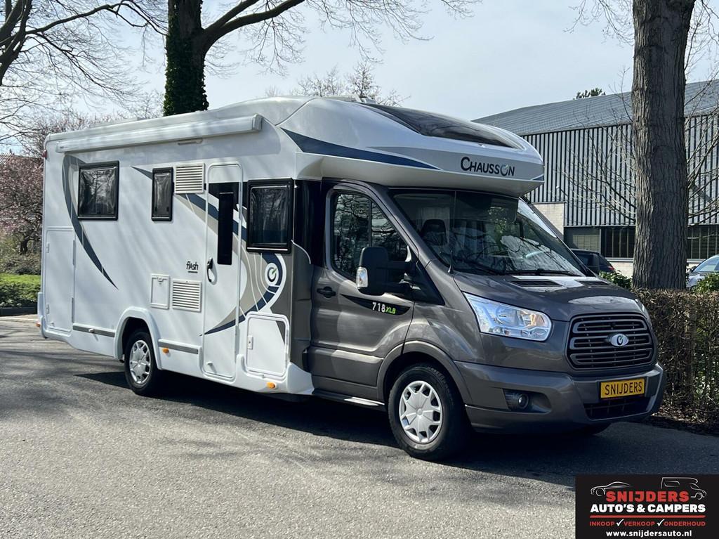 Chausson 718 XLB Limited 2 x airco Queens en Hefbed, Dakluik, 7 tot 8 meter, Airconditioning, Half-integraal