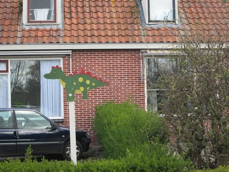 26 x dinosaurus feestpalen straatversiering, Ophalen, Zo goed als nieuw, Overige