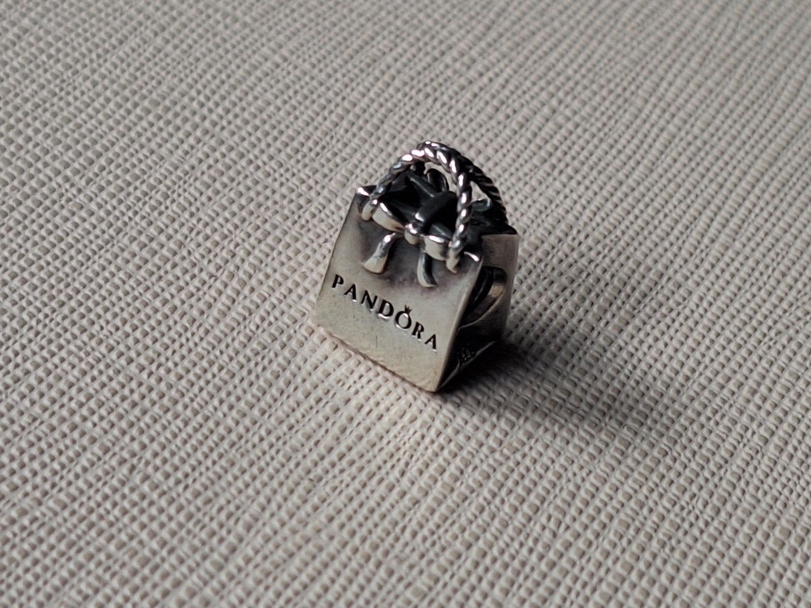 Pandora tasje bedel, Ophalen of Verzenden, Zo goed als nieuw, Zilver, Pandora