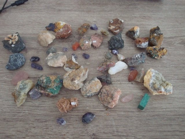 groot lot natuur stene, Ophalen of Verzenden, Mineraal
