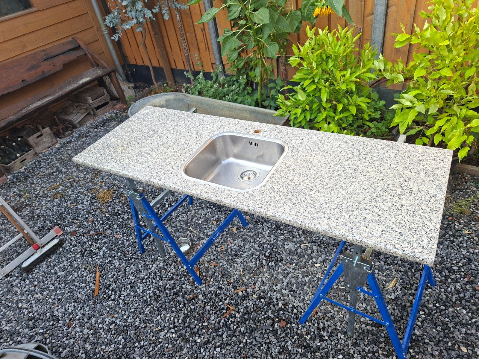 AANRECHTBLAD KUNSTOF, Huis en Inrichting, Keuken | Keukenelementen, Ophalen, Gebruikt, 50 tot 75 cm, 150 tot 200 cm
