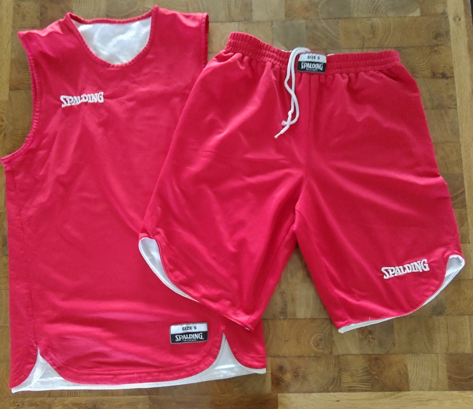Spalding Basketbal Tenue S - Omkeerbaar Rood/Wit