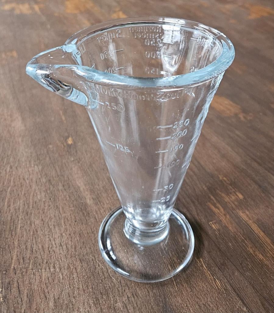 Vintage persglas maatbeker, Ophalen of Verzenden, Zo goed als nieuw