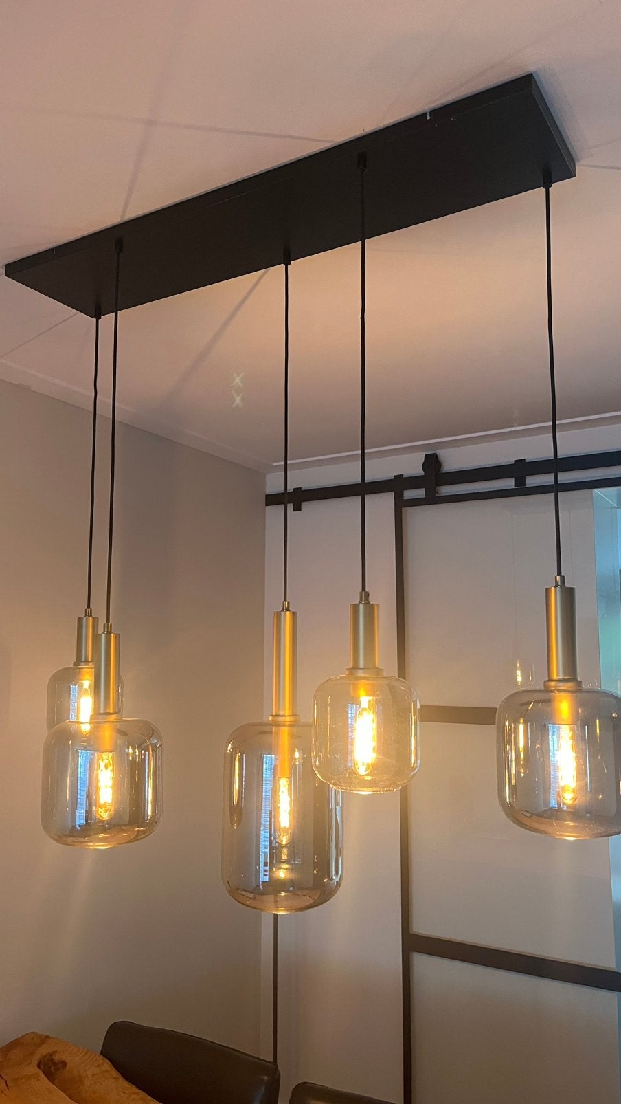 Eettafel verlichting, Ophalen, Zo goed als nieuw, Glas