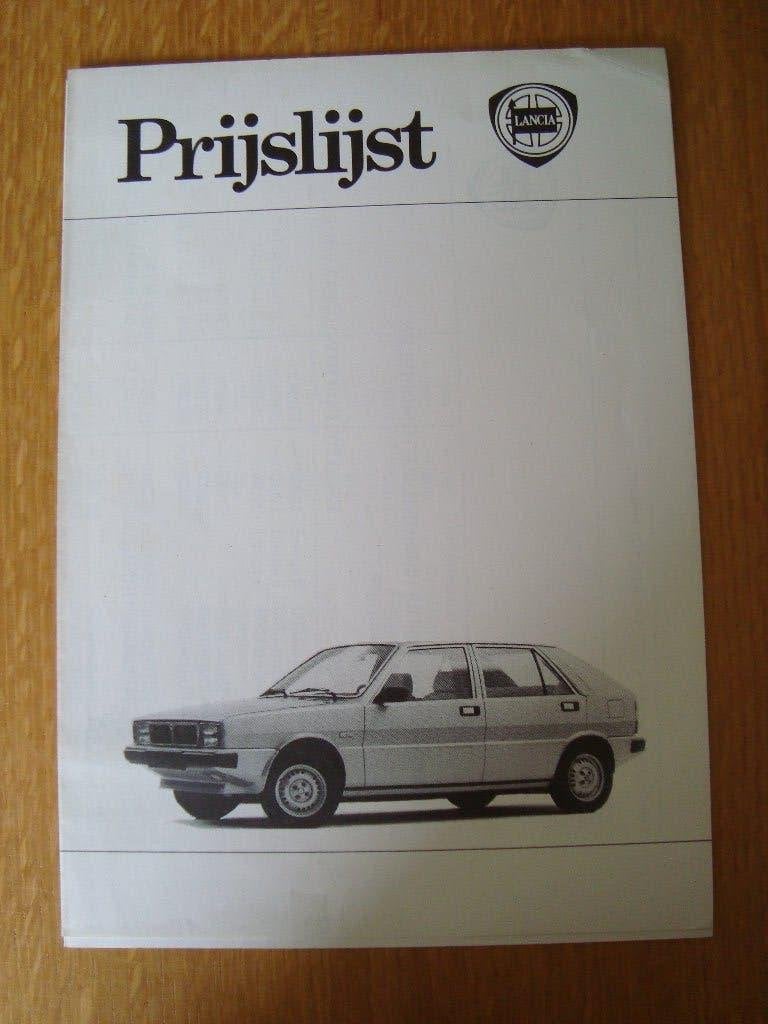 Prijslijst lancia-delta-beta- beta restyled-beta 1980, Ophalen of Verzenden, Nieuw