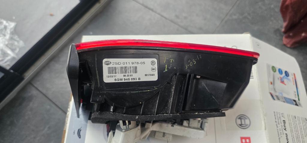 OEM GOLF 7 ACHTER LINKS BINNENSTE ACHTERLICHT 5GM945093B / 5, Ophalen of Verzenden, Nieuw