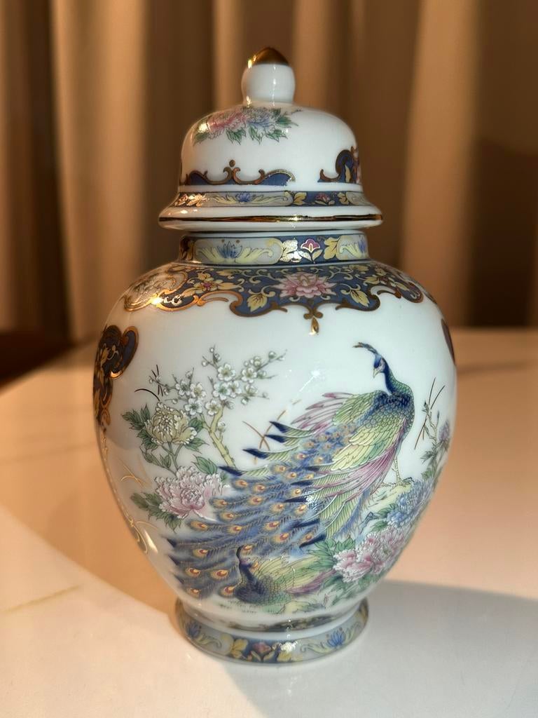 Vintage VAGA International porseleinen pot met deksel, Ophalen of Verzenden, Zo goed als nieuw