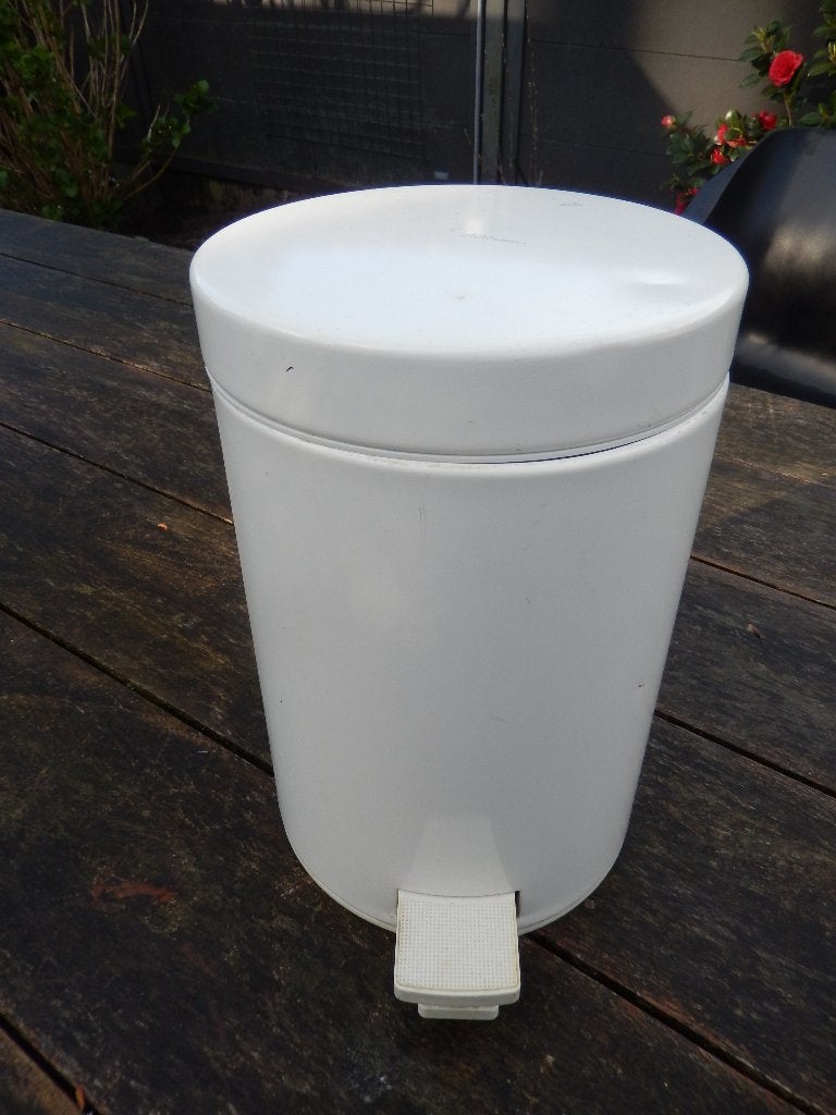 Vintage Brabantia prullenbak - pedaalemmer badkamer - toilet, Met pedaal, Ophalen of Verzenden, Zo goed als nieuw, Minder dan 10 liter