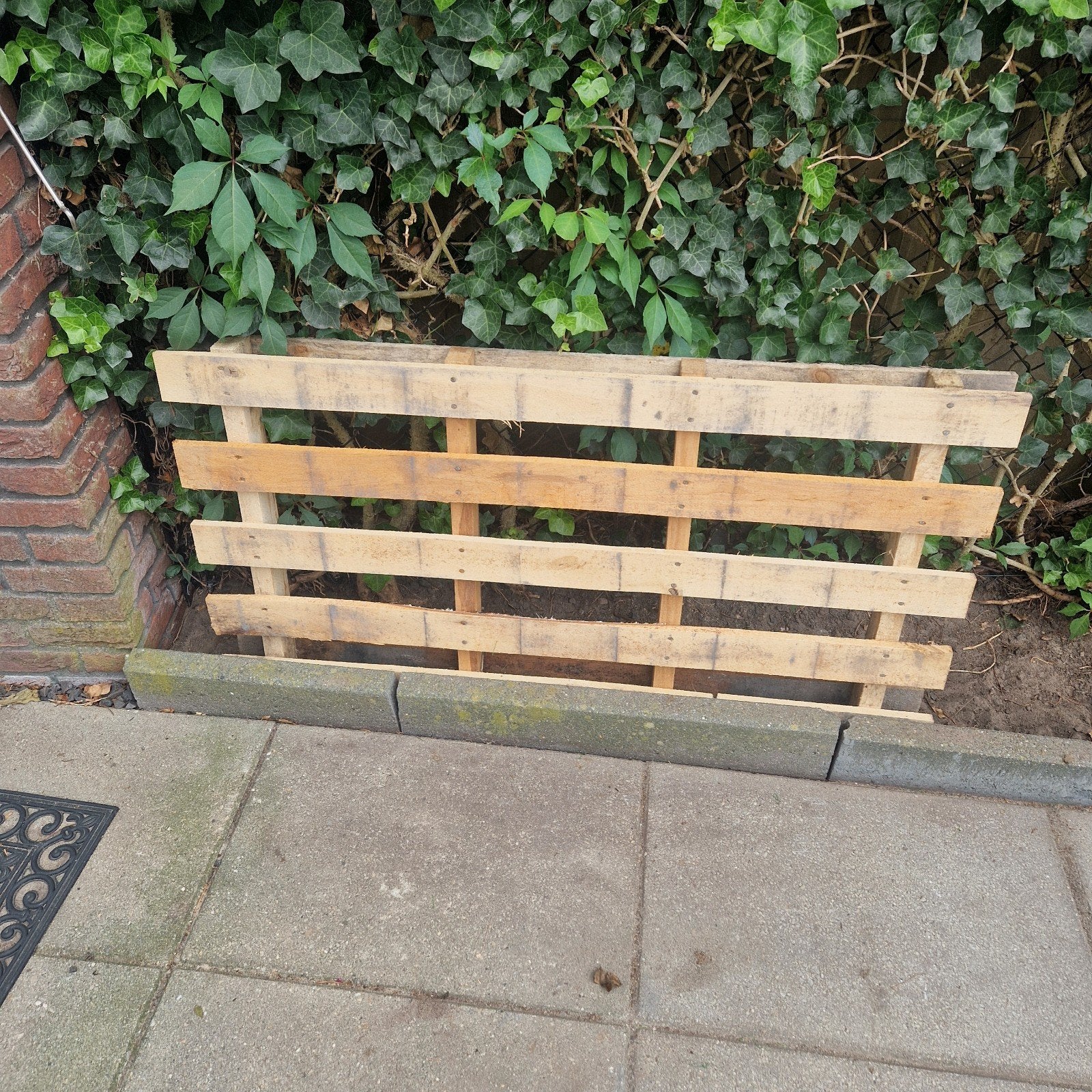 Houten pallet, Ophalen, 50 mm of meer, Minder dan 200 cm, Vuren