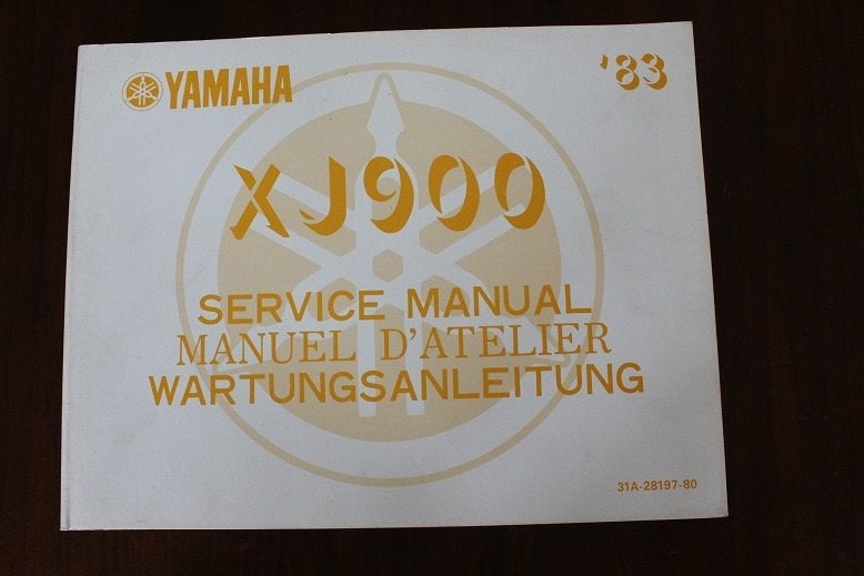 Yamaha XJ900 1983 motorcycle service manual  anleitung, Motoren, Ophalen of Verzenden, Yamaha