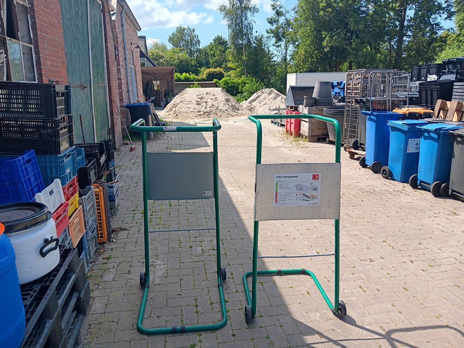 Afvalzakhouder / Knaphouder 400 liter op wielen, Ophalen, Gebruikt, Knapzak Benelux BV, Postbus 123, 1234 AB Plaatsnaam, Nederland