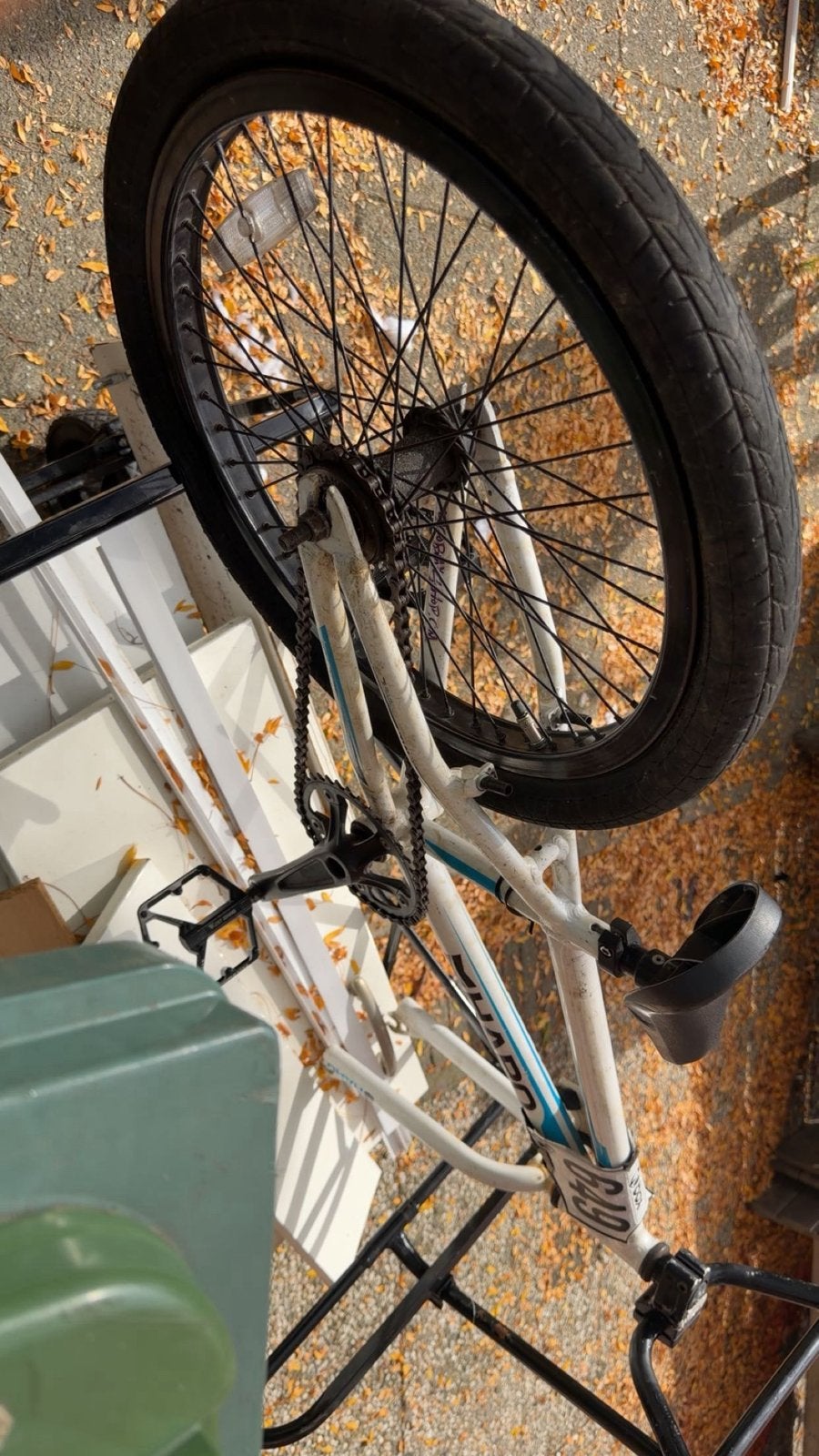 Haro BMX-fiets - Wit/Blauw, Gebruikt, Staal, Velgrem, 20 tot 24 inch