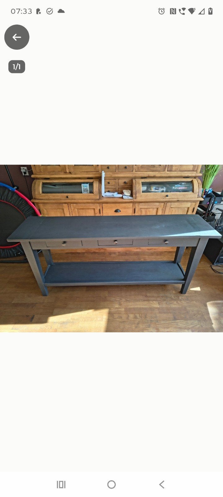 Side-table met werkende lades, Ophalen, Zo goed als nieuw