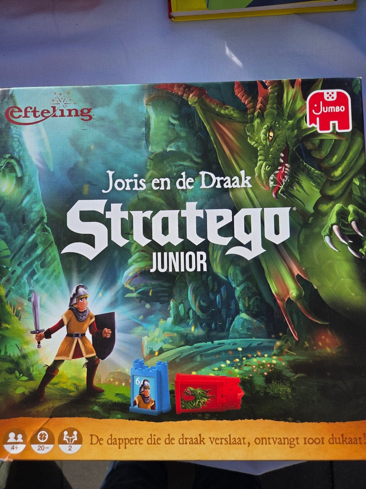 Stratego Junior Joris en de Draak Efteling bordspel, Een of twee spelers, Ophalen, Gebruikt, Jumbo