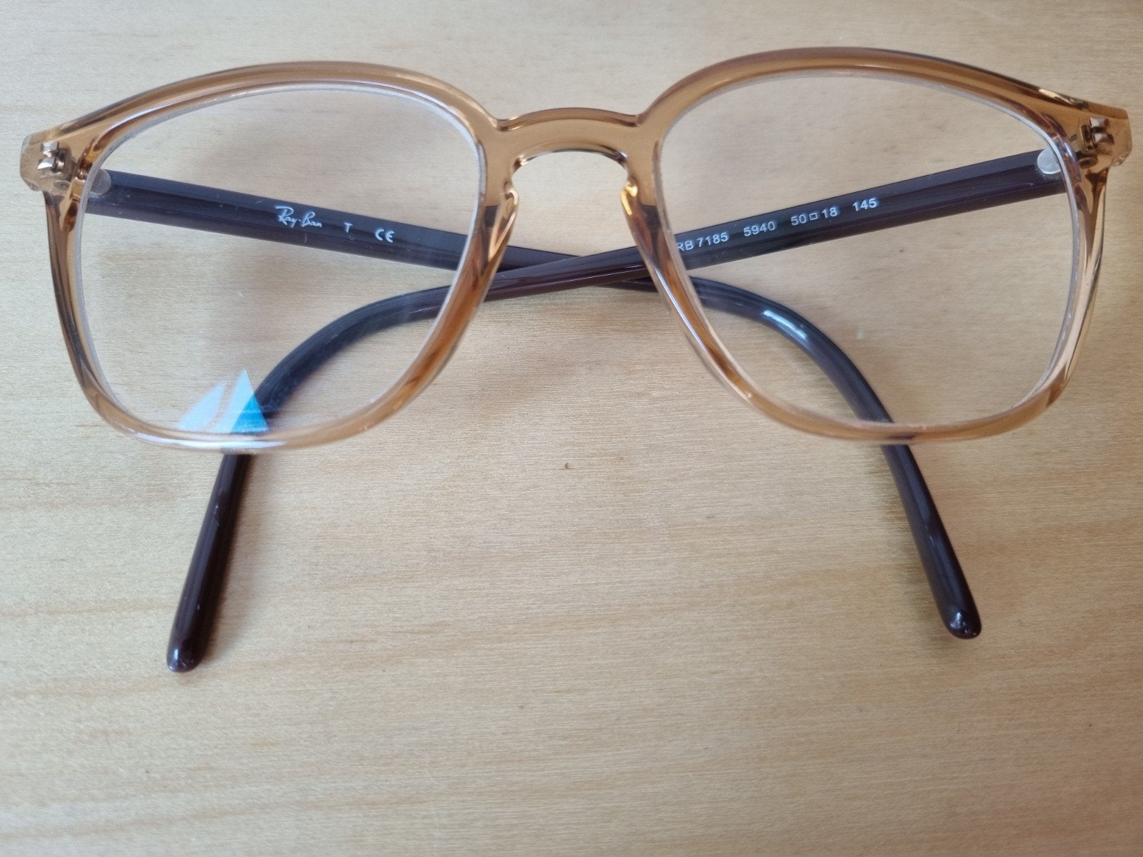 Ray Ban RB7185 bril met bruin montuur, Gebruikt, Bruin, Ophalen of Verzenden, Ray-Ban