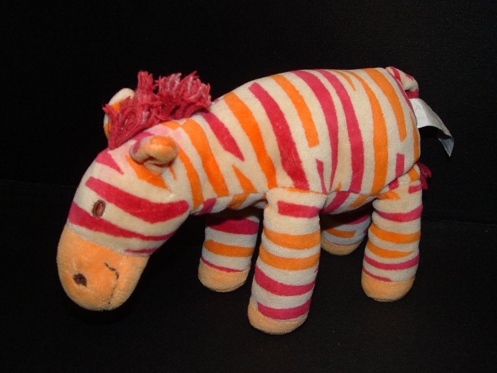 HAPPY HORSE ZEBRA ZITA NR1 VELOURS WIT MET ORANJE EN, Verzenden, Nieuw, Overige typen
