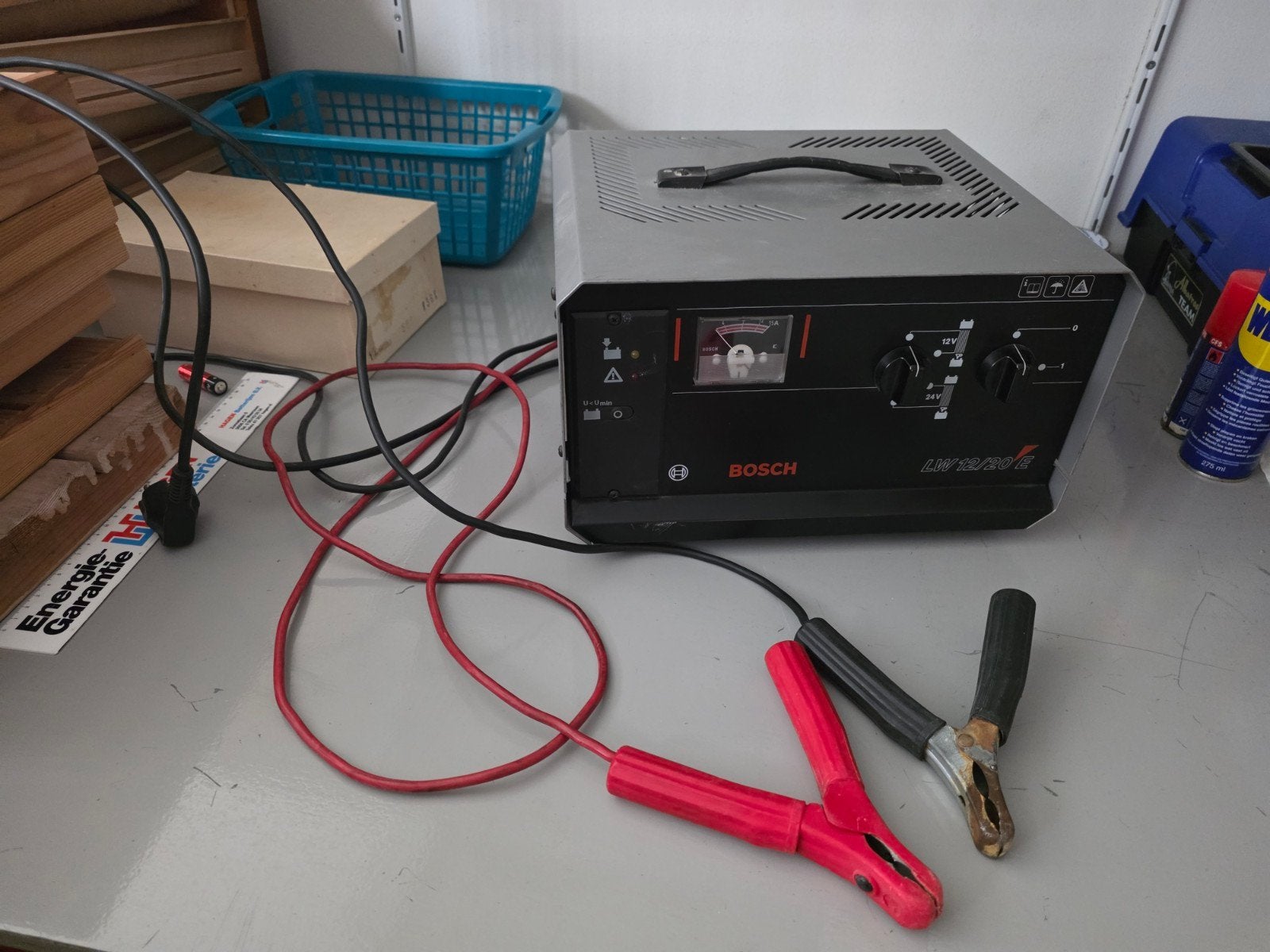 Bosch 12/24 volt acculader 20 Ampere, Ophalen of Verzenden, Gebruikt