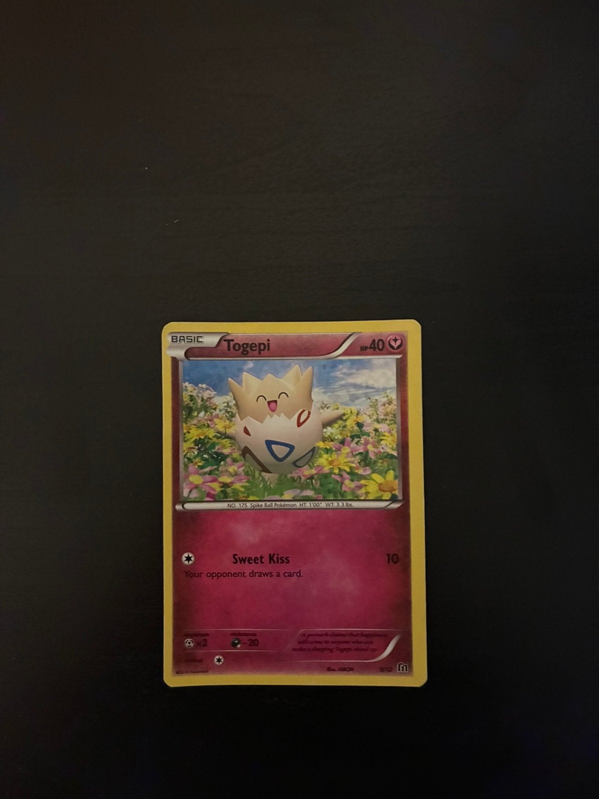 Togepi kaart, Ophalen of Verzenden, Zo goed als nieuw
