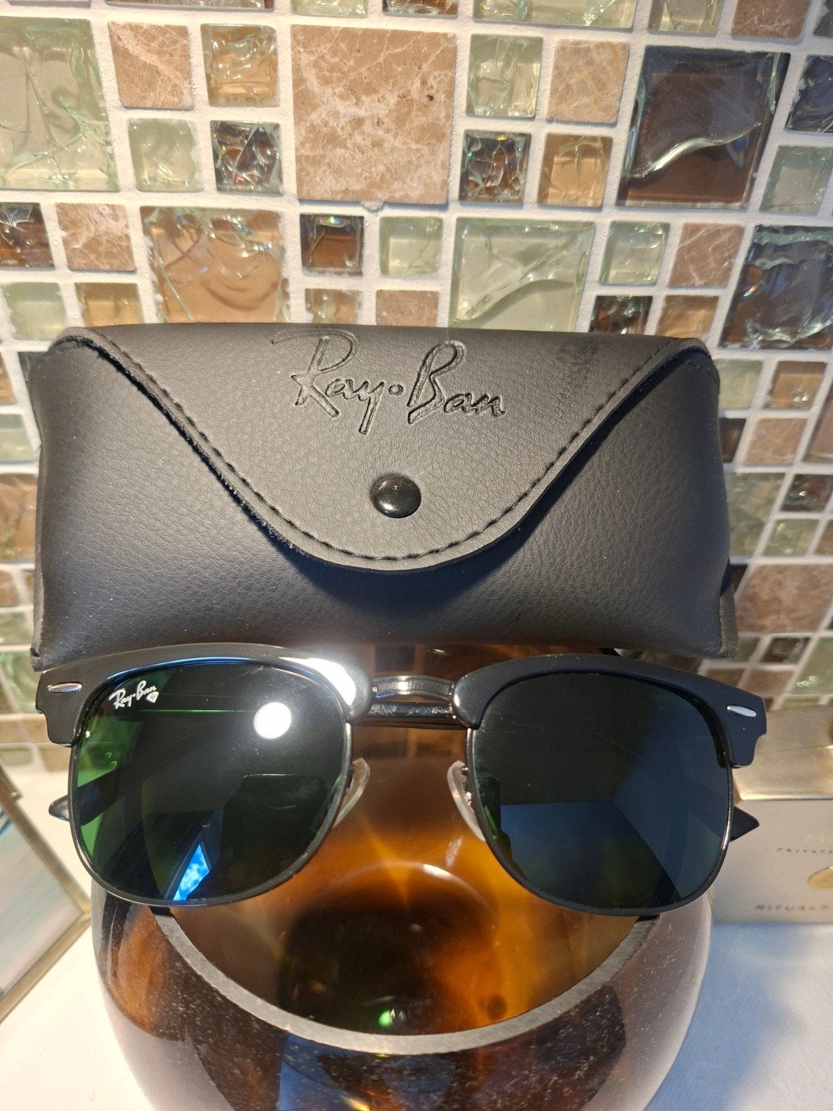 Ray-Ban Clubmaster Zonnebril RB3016 W0365 51O 3N, Ophalen of Verzenden