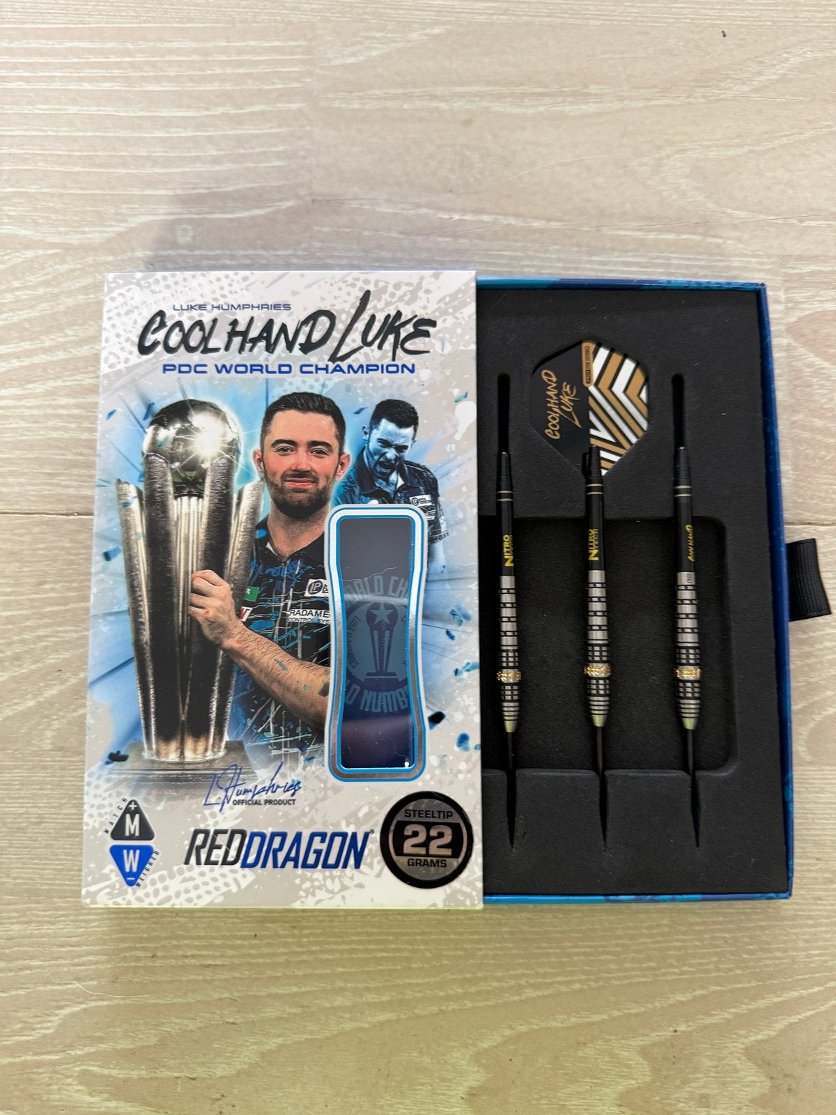 Luke Humphries Prestige Darts 22 gram - Nieuw in verpakking, Sport en Fitness, Darts, Ophalen, Nieuw, Pijlen