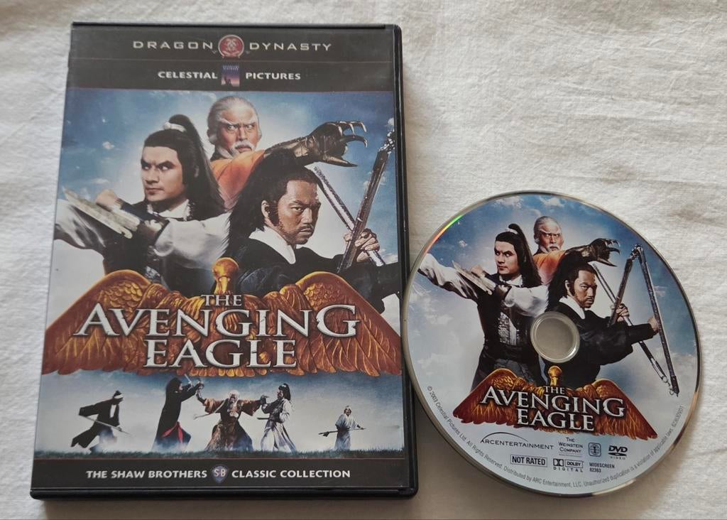 Shaw Brothers The Avenging Eagle Dvd Actie/Kung-Fu IMPORT, Cd's en Dvd's, Dvd's | Actie, Vanaf 16 jaar, Ophalen of Verzenden, Zo goed als nieuw