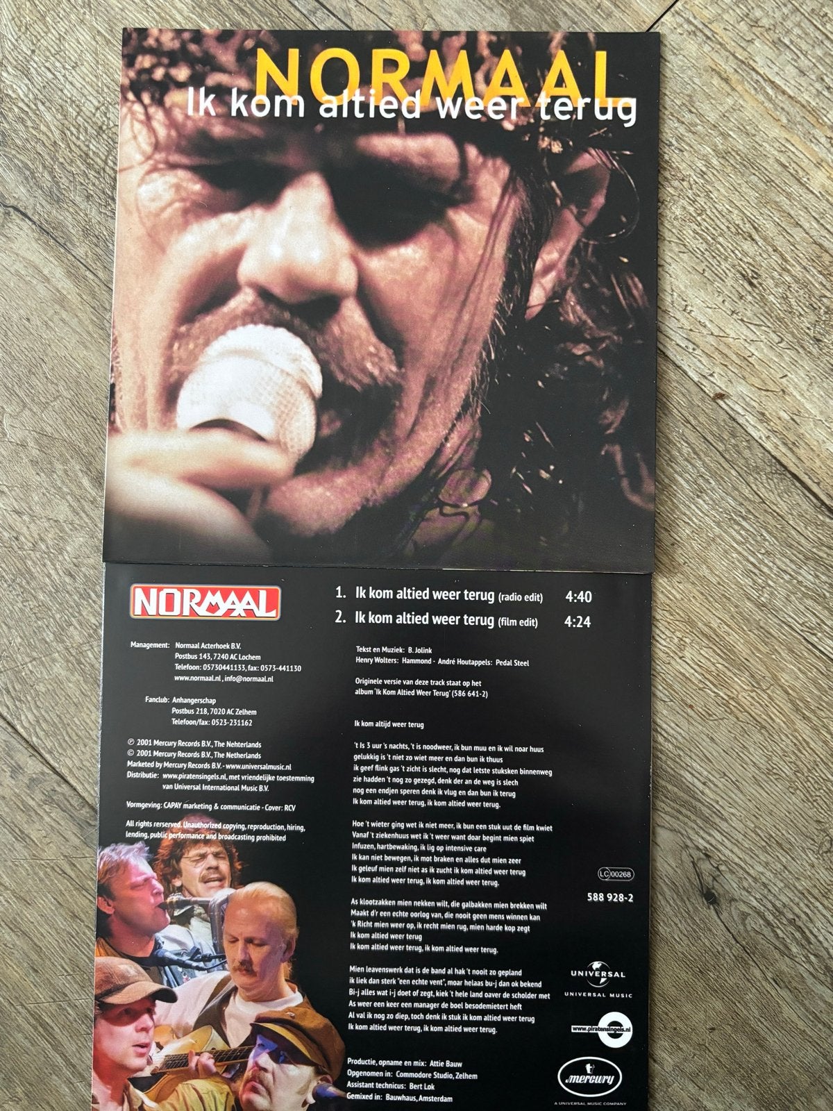 Normaal - Ik kom altied weer terug - 7 inch vinyl single, Ophalen of Verzenden, Nieuw in verpakking, Overige formaten, Levenslied of Smartlap