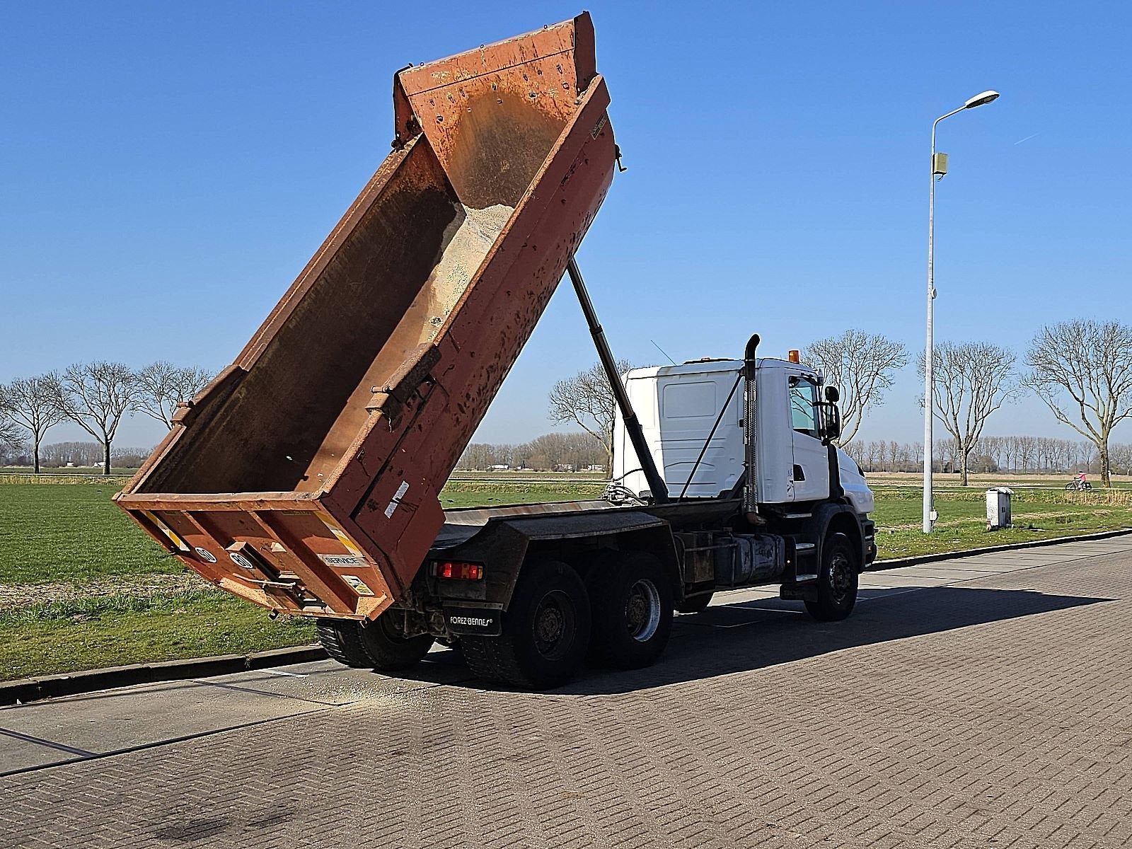 SCANIA T114.380 6x4 full steel, Euro 2, Scania, Wit, Bedrijf