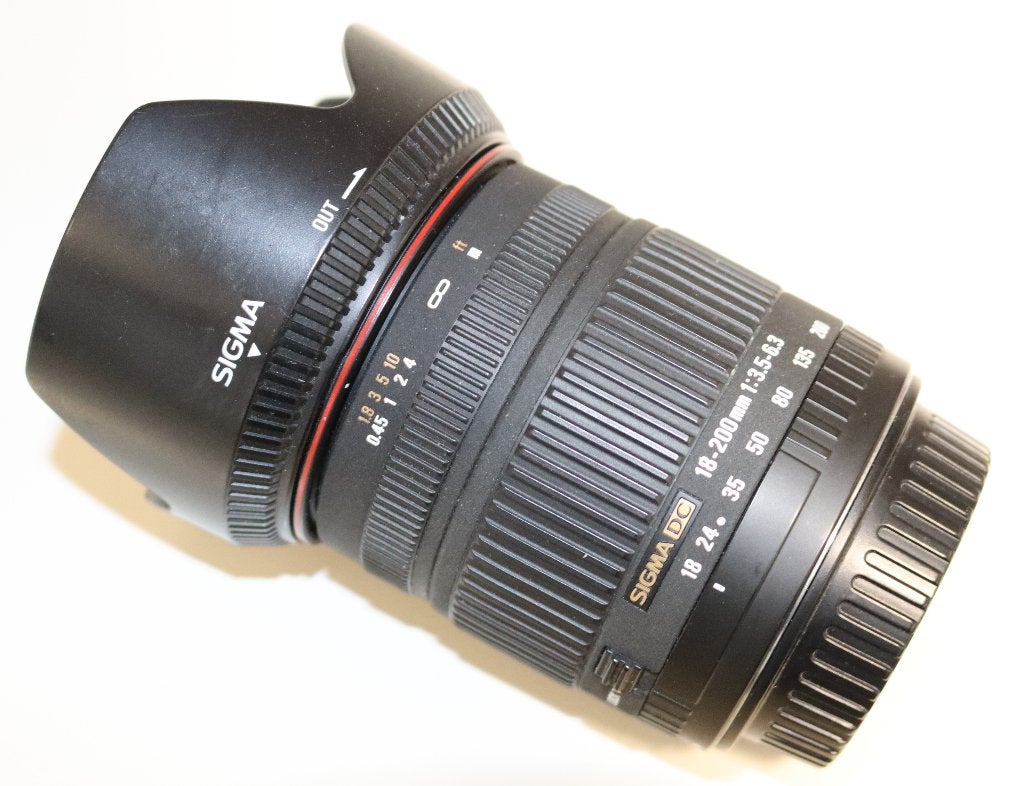 Sigma Zoom 18-200mm 1:3.5-6.3 DC lens, Audio, Tv en Foto, Fotografie | Lenzen en Objectieven, Macrofunctie, Sigma, Ophalen of Verzenden