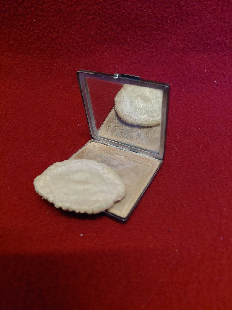 Zilveren poederdoos, Ophalen of Verzenden, Zilver