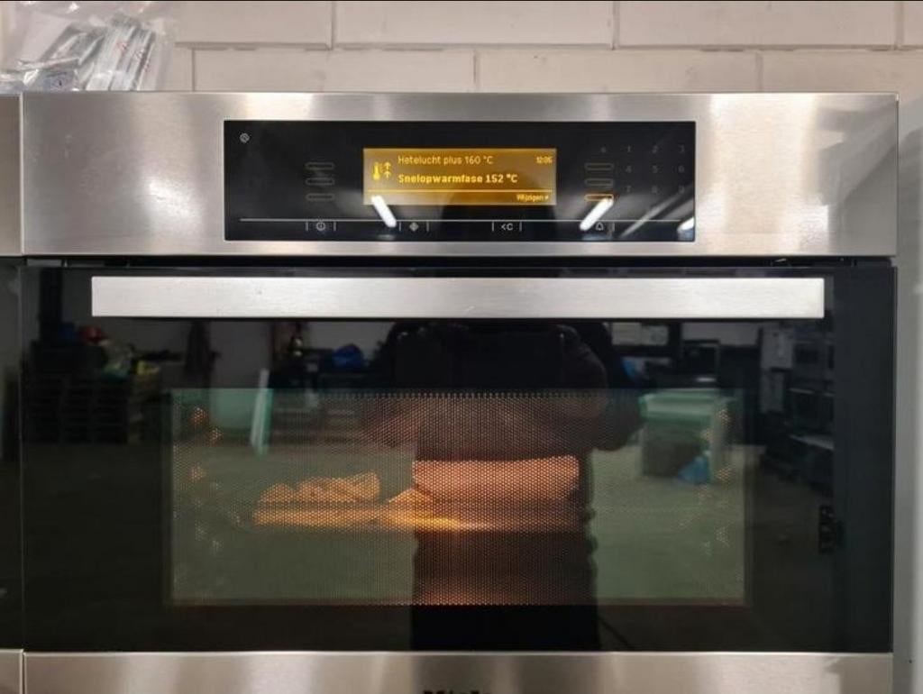Miele DGC 5080 XL hetelucht-stoomoven 45 cm”, Minder dan 45 cm, Gebruikt, Hete lucht, Ophalen of Verzenden
