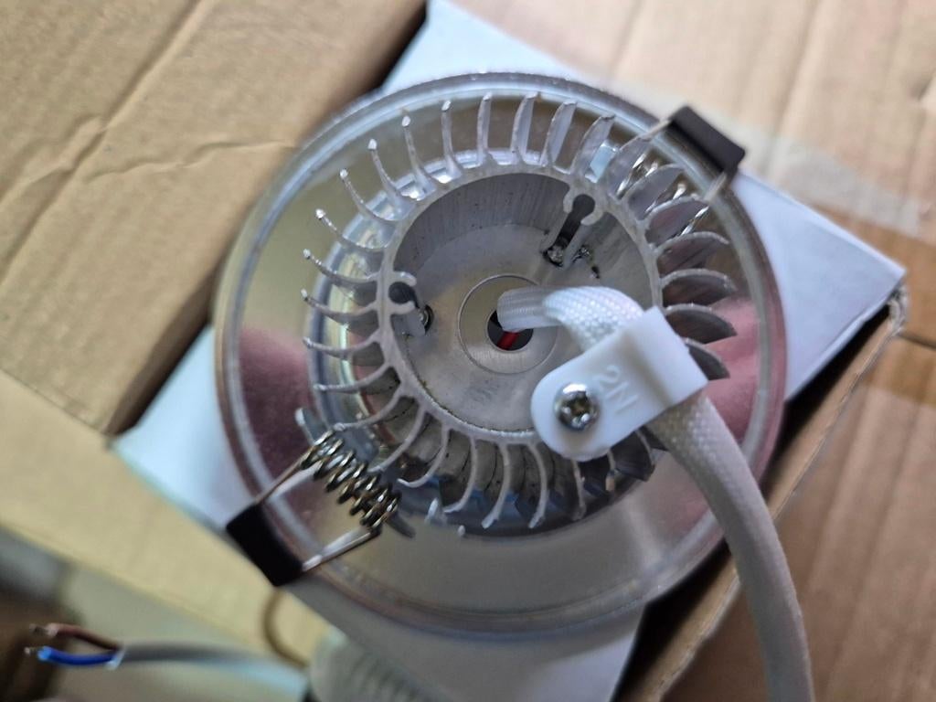 LED Aluminium inbouwspot downlight 3 Watt Warmwit - laatste, LEDinbouwspot, Led, Metaal of Aluminium, Nieuw